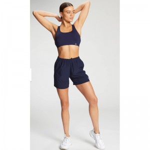 Multi-strap cross-back and built-in cup sports bra set